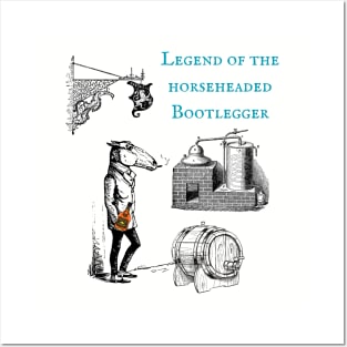 Legend of the horse headed bootlegger Posters and Art